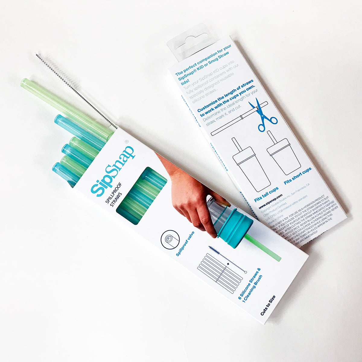 Silicone Spill Proof Straws