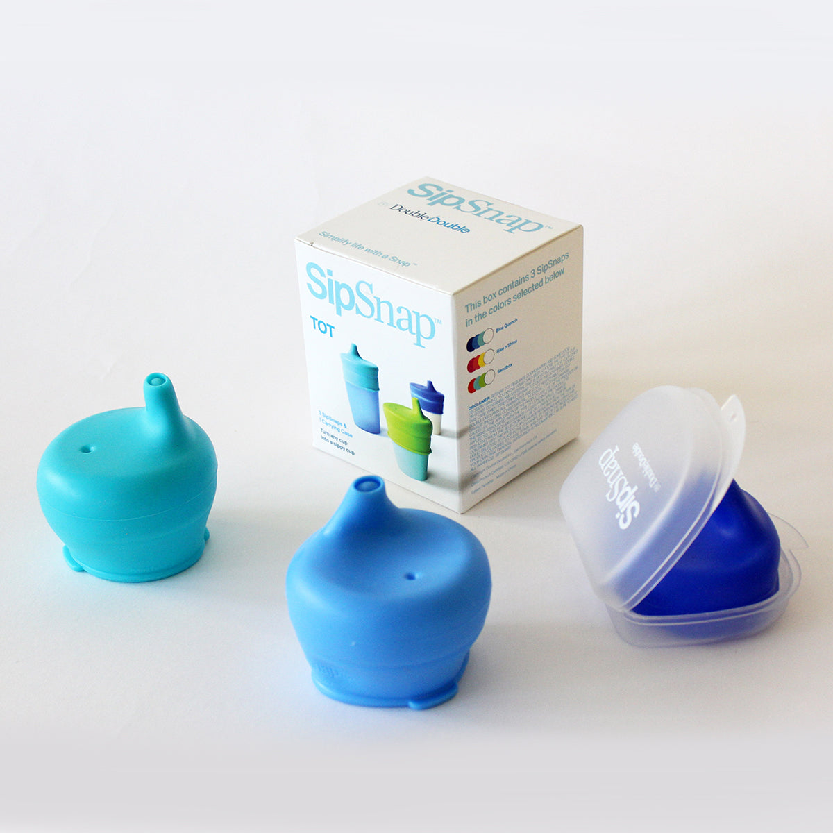 TOT Blues – Stretchy Sippy Lids (3-Pack)